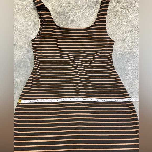 Popular Basics striped tank Bodycon dress women’s size L - Picture 12 of 14